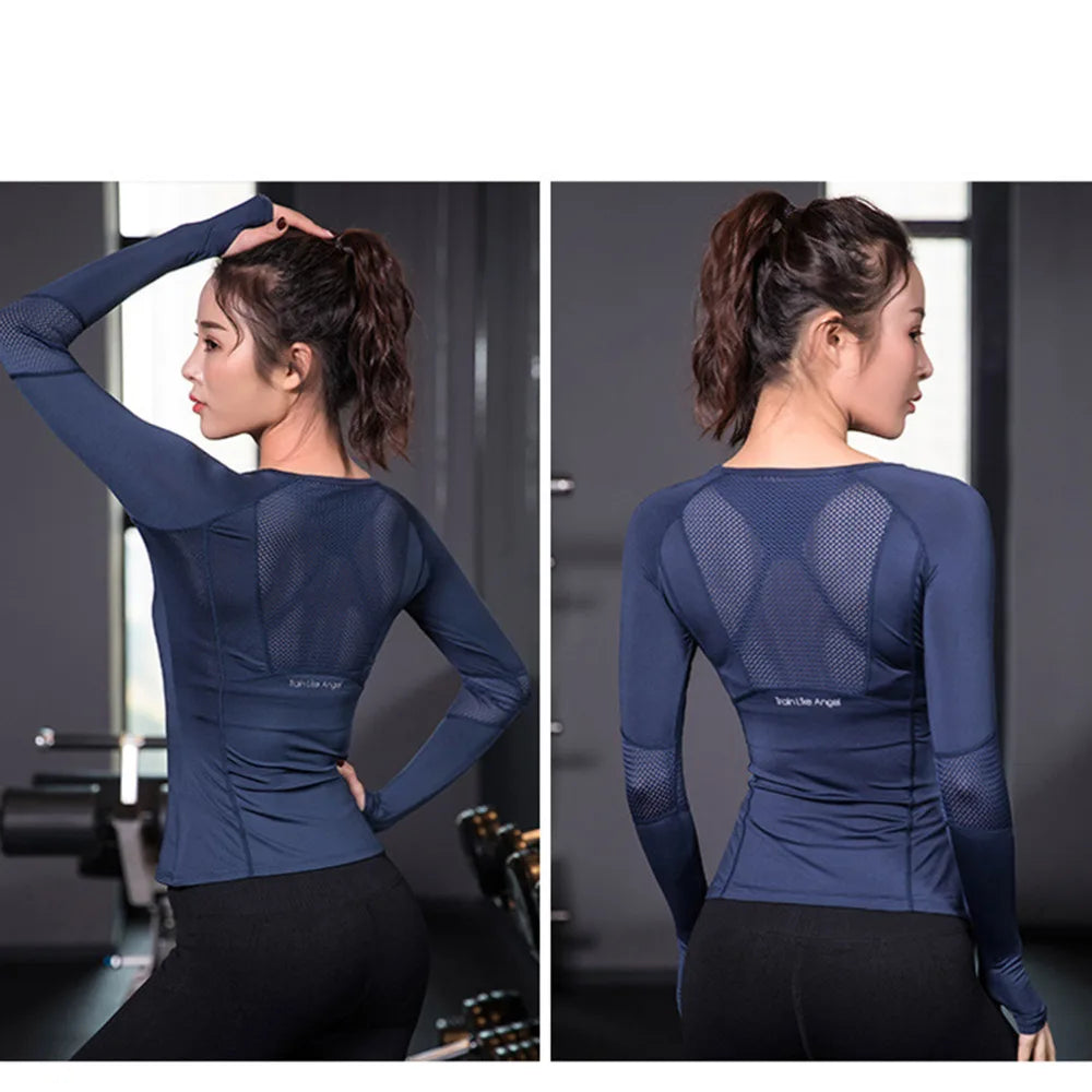 Camiseta esportiva Yoga