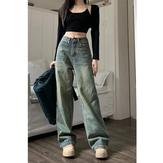 Calça jeans reta anos 90